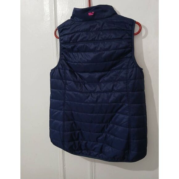 Vineyard vines womens medium blue pink packable lightweight quilted vest - Picture 6 of 10